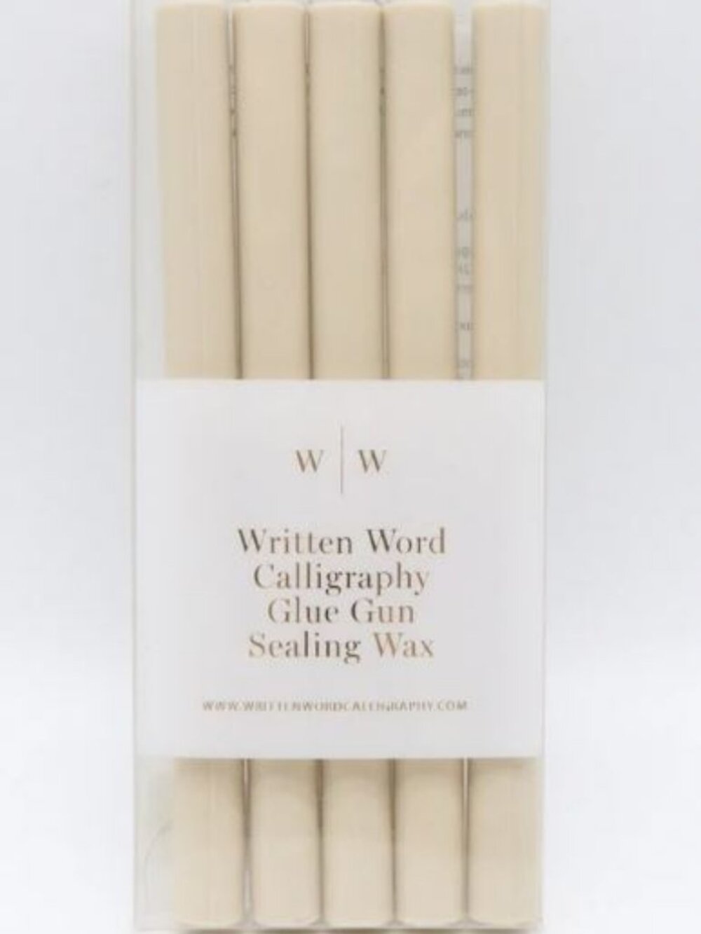 Calligraphy Glue Gun Sealing Wax Sticks (5 Pieces) by Written Word - Beige NEW